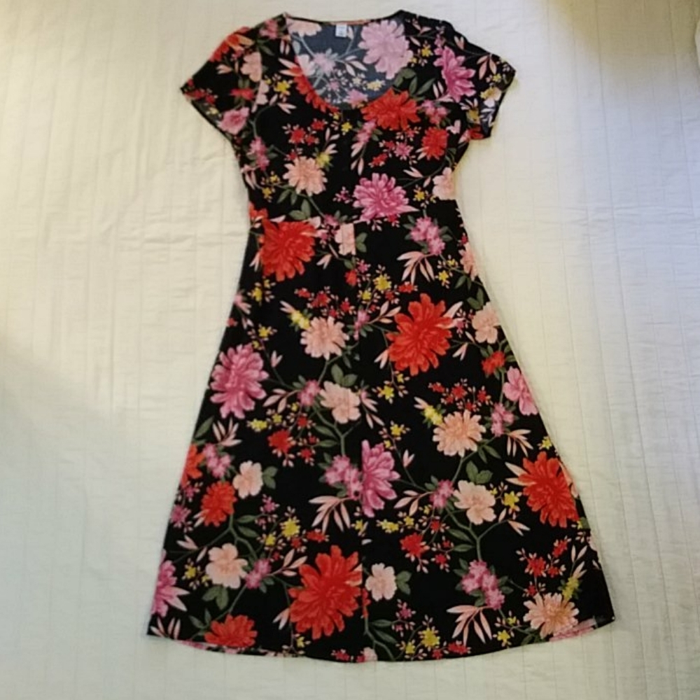 Old Navy Large Tall Floral Midi Dress